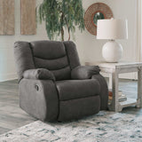 Partymate Slate Manual Reclining Sectional Living Room Set - Ornate Home