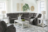 Partymate Slate Manual Reclining Sectional Living Room Set - Ornate Home