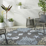 Pasca Charcoal Outdoor Area Rug - Clearance - Ornate Home
