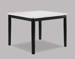 Pascal Gray/Black Faux Marble Top Counter Height Dining Set - Ornate Home