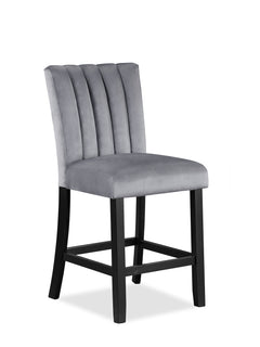 Pascal Gray/Black Faux Marble Top Counter Height Dining Set - Ornate Home