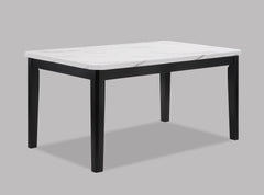Pascal Gray/Black Faux Marble Top Dining Set - Ornate Home