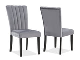 Pascal Gray Dining Chair (Set of 2) - Ornate Home