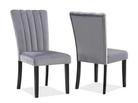 Pascal Gray Dining Chair (Set of 2) - Ornate Home