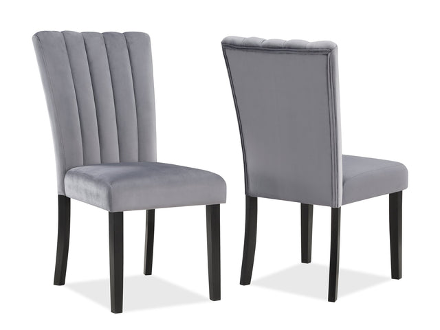 Pascal Gray Dining Chair (Set of 2) - Ornate Home