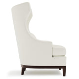 Pascal White/Cream Leather Chair - Ornate Home