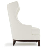 Pascal White/Cream Leather Chair - Ornate Home