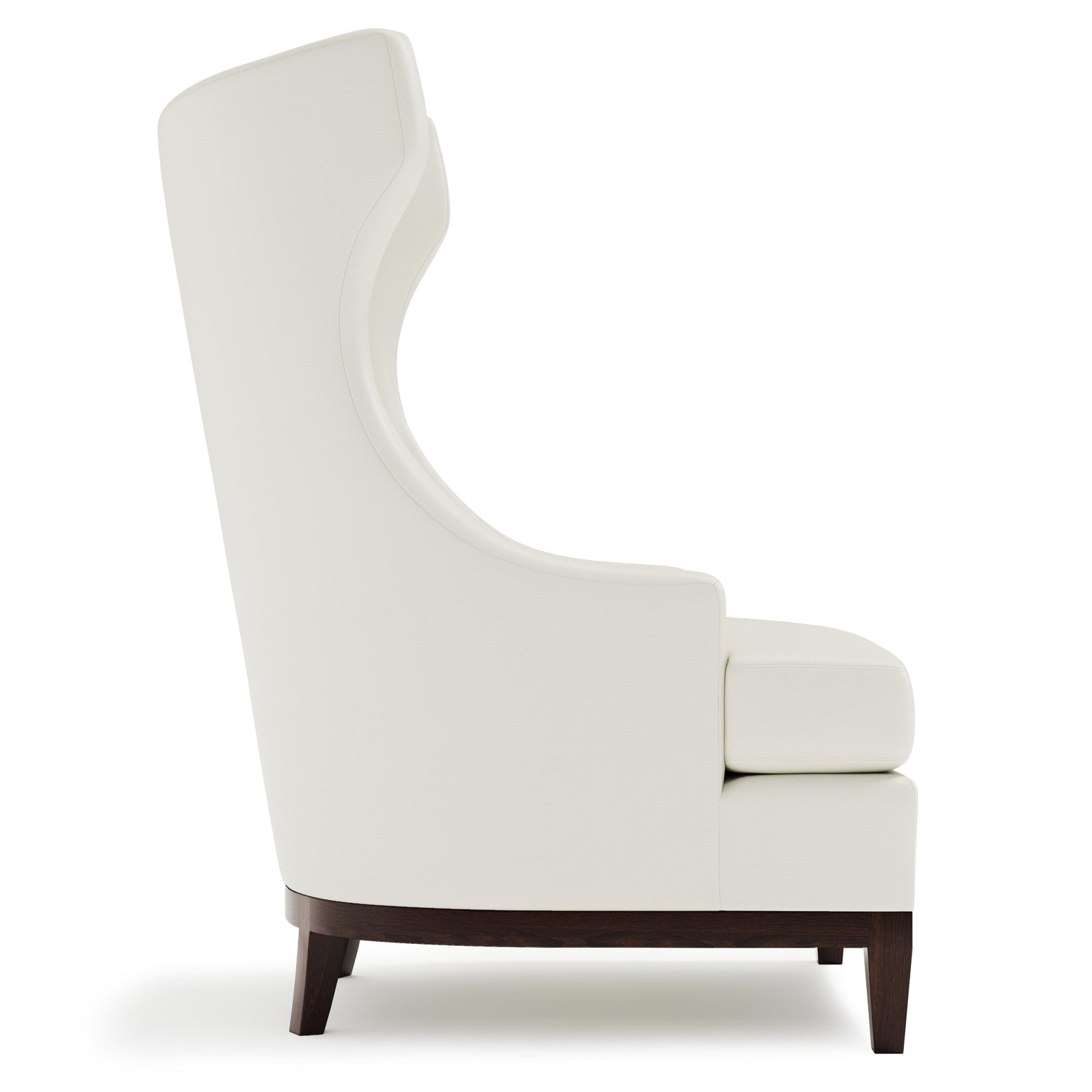 Pascal White/Cream Leather Chair - Ornate Home