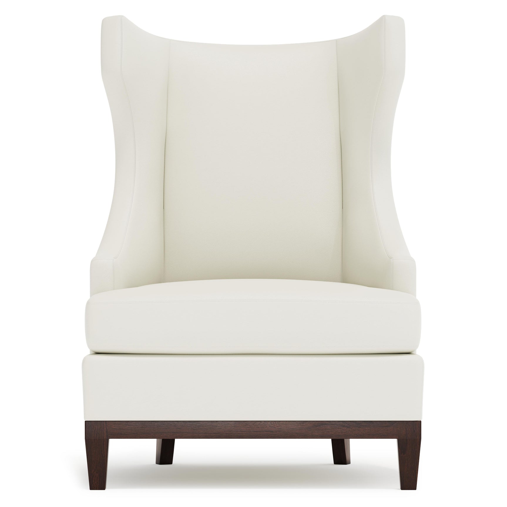 Pascal White/Cream Leather Chair - Ornate Home