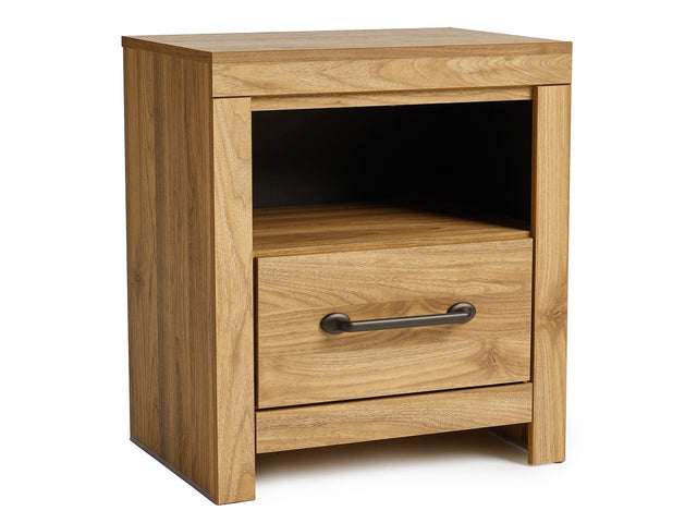 Pasklyn Brown One Drawer Nightstand - Ornate Home