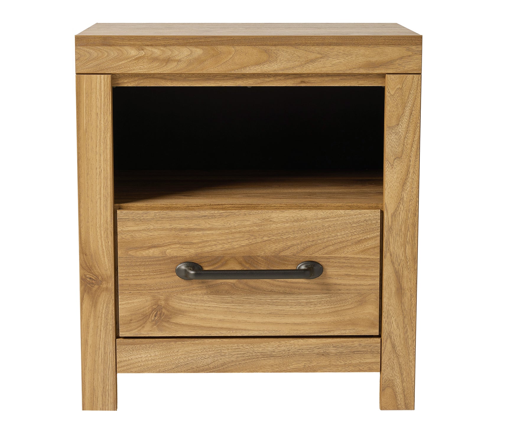 Pasklyn Brown One Drawer Nightstand - Ornate Home