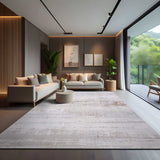 Pastoral Beige/Gray Woven Non-Slip Indoor Area Rug - Ornate Home