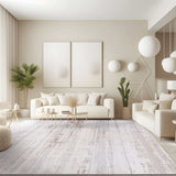 Pastoral Beige/Gray Woven Non-Slip Indoor Area Rug - Ornate Home