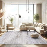 Pastoral Beige/Gray Woven Non-Slip Indoor Area Rug - Ornate Home