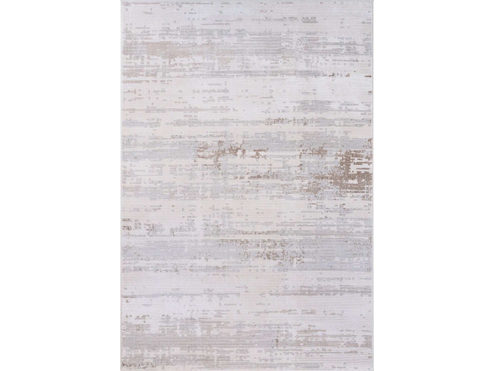 Pastoral Beige/Gray Woven Non-Slip Indoor Area Rug - Ornate Home