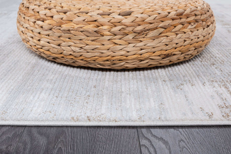 Pastoral Beige/Gray Woven Non-Slip Indoor Area Rug - Ornate Home