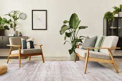 Pastoral Beige/White Woven Non-Slip Indoor Area Rug - Ornate Home