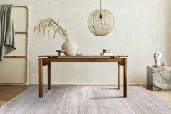 Pastoral Beige/White Woven Non-Slip Indoor Area Rug - Ornate Home