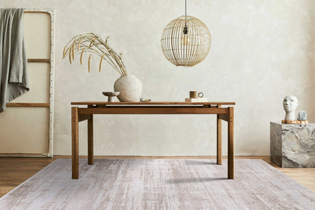 Pastoral Beige/White Woven Non-Slip Indoor Area Rug - Ornate Home