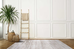 Pastoral Beige/White Woven Non-Slip Indoor Area Rug - Ornate Home