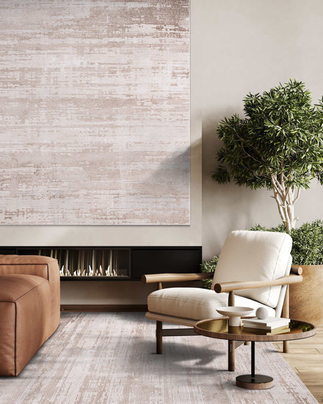 Pastoral Beige/White Woven Non-Slip Indoor Area Rug - Ornate Home