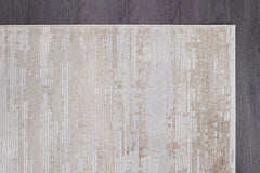 Pastoral Beige/White Woven Non-Slip Indoor Area Rug - Ornate Home