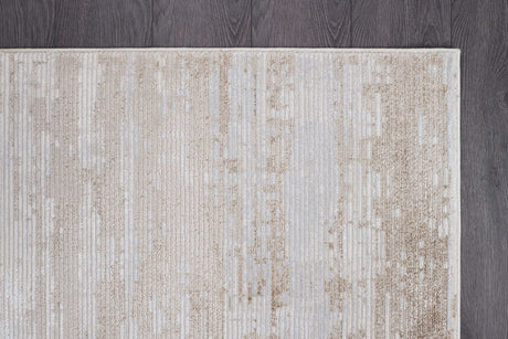 Pastoral Beige/White Woven Non-Slip Indoor Area Rug - Ornate Home