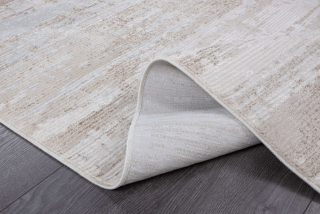 Pastoral Beige/White Woven Non-Slip Indoor Area Rug - Ornate Home