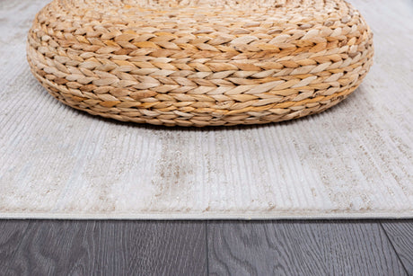 Pastoral Beige/White Woven Non-Slip Indoor Area Rug - Ornate Home