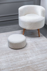 Pastoral Beige/White Woven Non-Slip Indoor Area Rug - Ornate Home