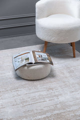 Pastoral Beige/White Woven Non-Slip Indoor Area Rug - Ornate Home