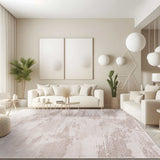 Pastoral Beige/White Woven Non-Slip Indoor Area Rug - Ornate Home