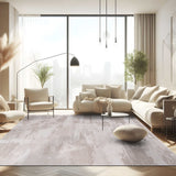 Pastoral Beige/White Woven Non-Slip Indoor Area Rug - Ornate Home