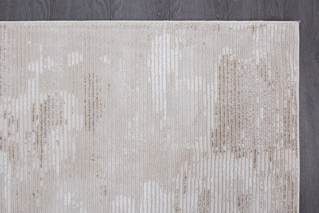 Pastoral Beige/White Woven Non-Slip Indoor Area Rug - Ornate Home