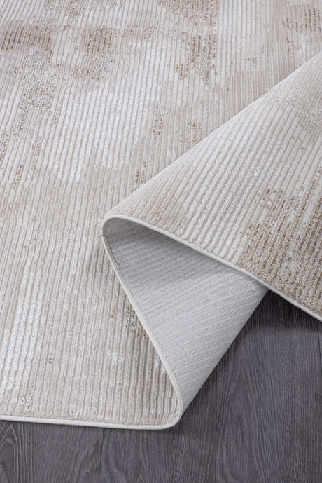 Pastoral Beige/White Woven Non-Slip Indoor Area Rug - Ornate Home