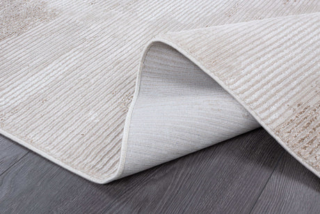 Pastoral Beige/White Woven Non-Slip Indoor Area Rug - Ornate Home