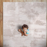 Pastoral Beige/White Woven Non-Slip Indoor Area Rug - Ornate Home