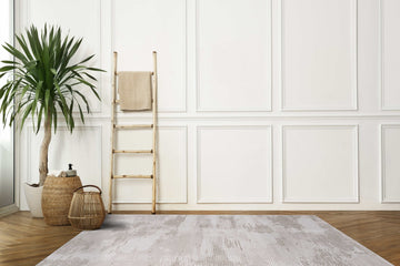 Pastoral Beige/White Woven Non-Slip Indoor Area Rug - Ornate Home