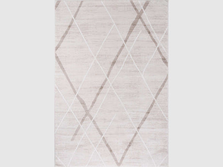 Pastoral Beige/White Woven Non-Slip Indoor Area Rug - Ornate Home
