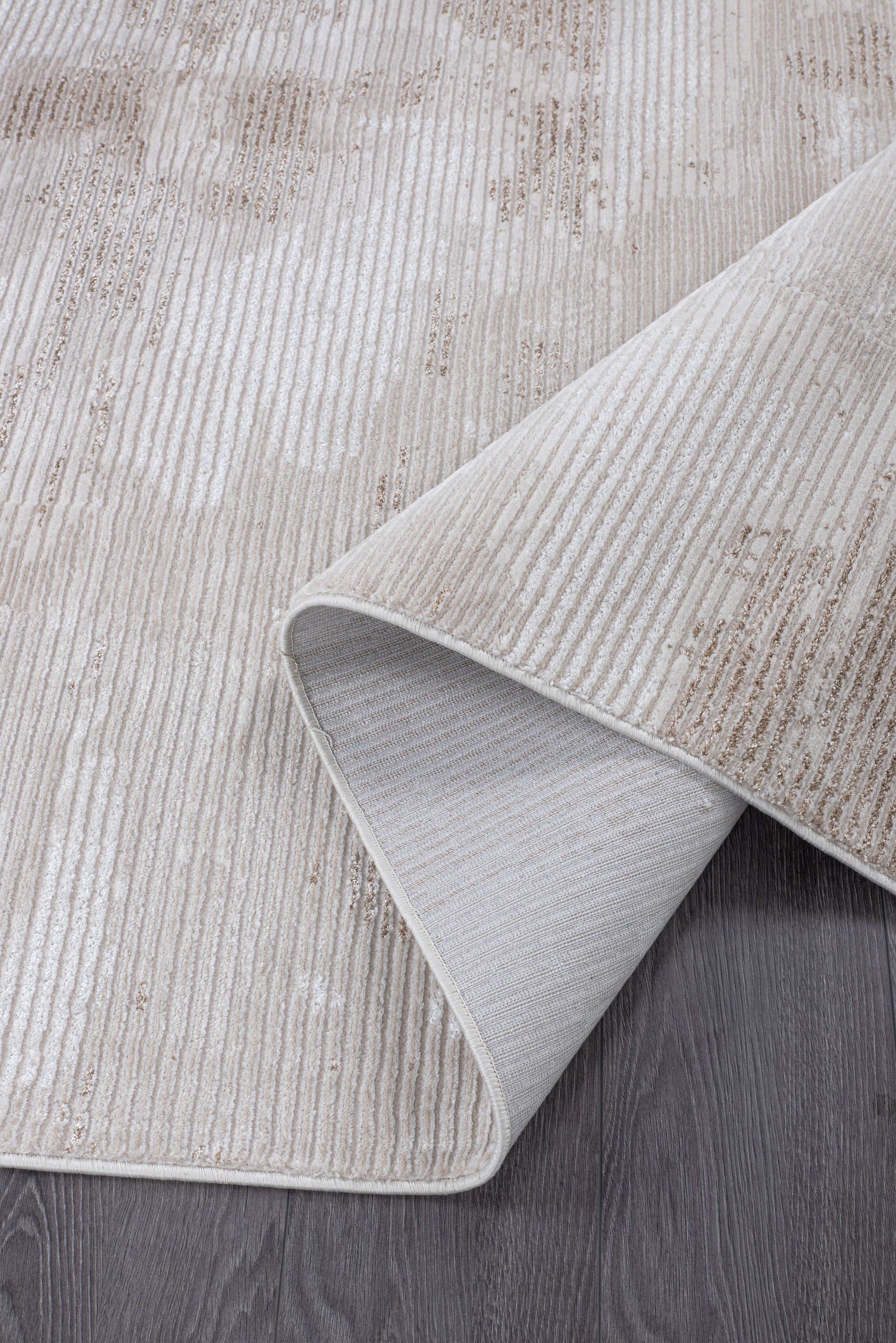 Pastoral Beige/White Woven Non-Slip Indoor Distressed Woven Area Rug - Ornate Home