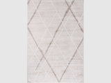 Pastoral Beige/White Woven Non-Slip Indoor Geometric Pattern Area Rug - Ornate Home