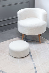 Pastoral Blue/Beige Woven Non-Slip Indoor Area Rug - Ornate Home