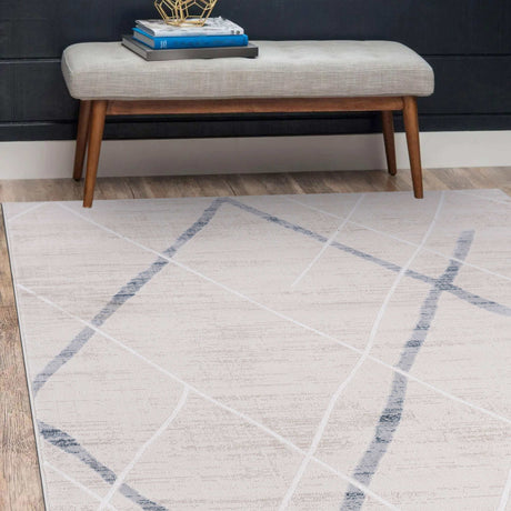 Pastoral Blue/Beige Woven Non-Slip Indoor Area Rug - Ornate Home