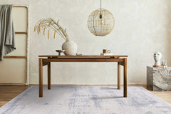 Pastoral Blue/Gray Woven Non-Slip Indoor Area Rug - Ornate Home