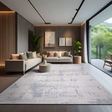 Pastoral Blue/Gray Woven Non-Slip Indoor Area Rug - Ornate Home