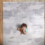 Pastoral Gray/White Woven Non-Slip Indoor Area Rug - Ornate Home