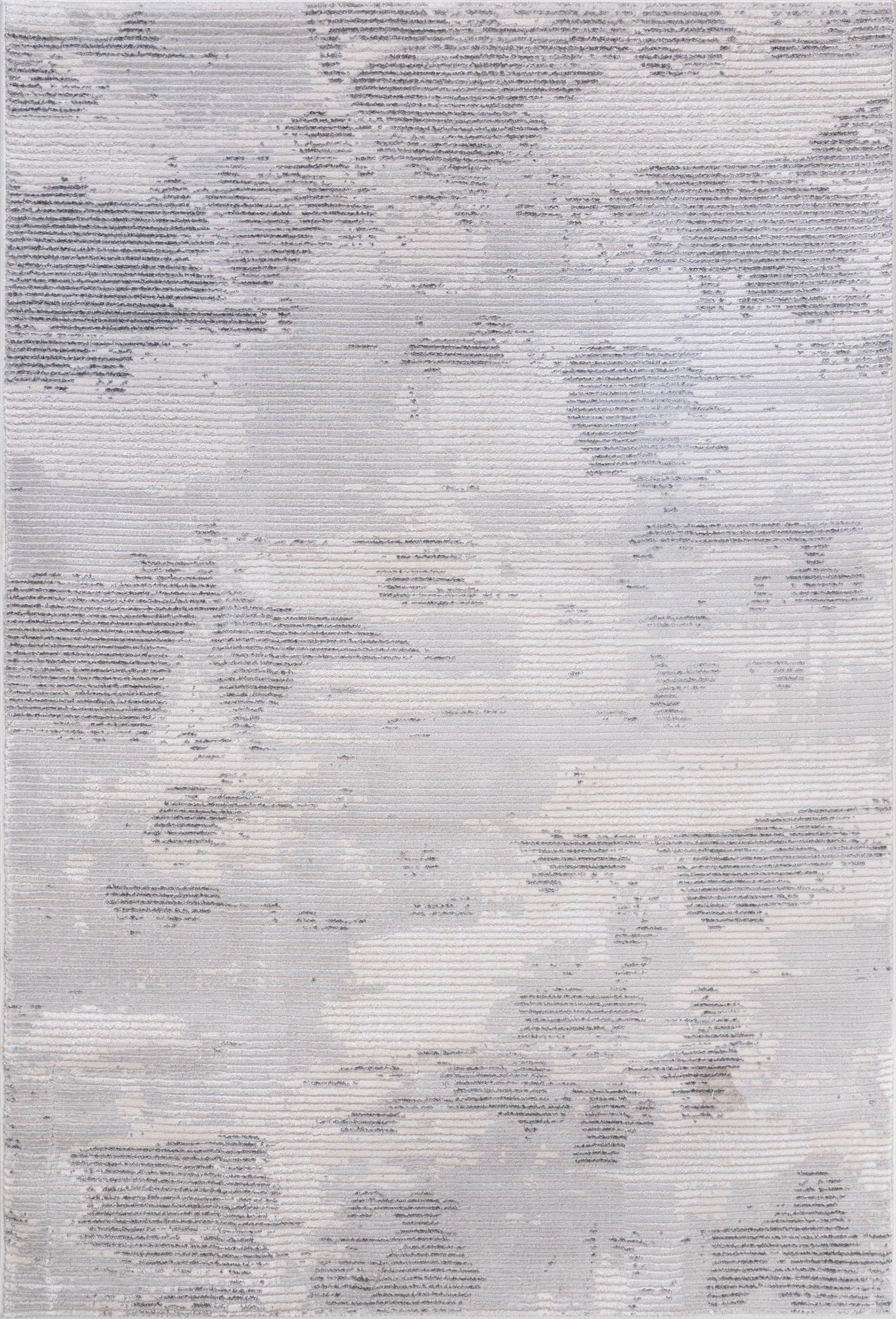 Pastoral Gray/White Woven Non-Slip Indoor Area Rug - Ornate Home