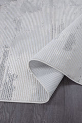 Pastoral Gray/White Woven Non-Slip Indoor Area Rug - Ornate Home