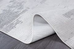 Pastoral Gray/White Woven Non-Slip Indoor Area Rug - Ornate Home