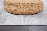 Pastoral Gray/White Woven Non-Slip Indoor Area Rug - Ornate Home
